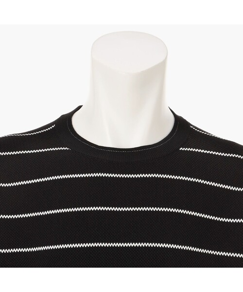 BRIEFING(ブリーフィング)の「【BRIEFING GOLF/ブリーフィングゴルフ】MEN’S WR STRIPE CREWNECK KNIT(Tシャツ/カットソー・メンズ・ホワイト/ブラック・M/L)」の8枚目の写真