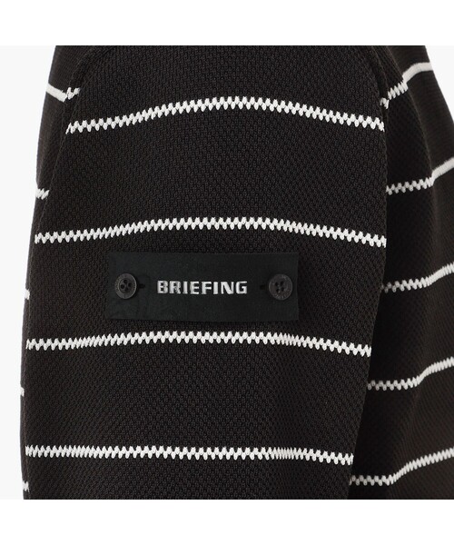 BRIEFING(ブリーフィング)の「【BRIEFING GOLF/ブリーフィングゴルフ】MEN’S WR STRIPE CREWNECK KNIT(Tシャツ/カットソー・メンズ・ホワイト/ブラック・M/L)」の7枚目の写真