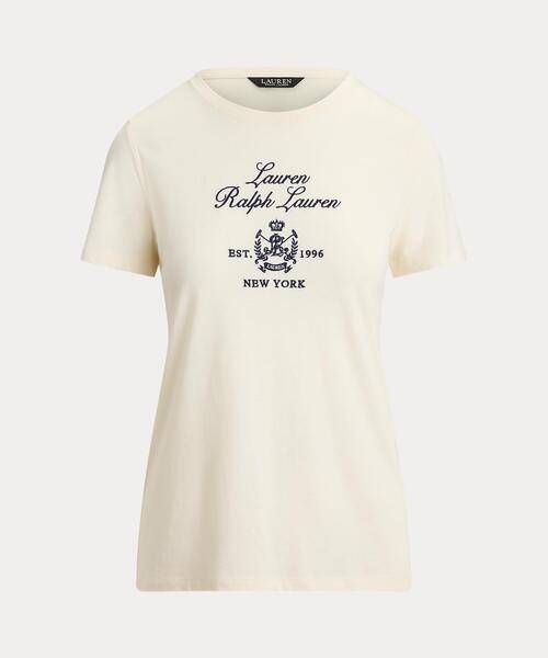 LAUREN RALPH LAUREN(ローレン ラルフ ローレン)の「エンブロイダリークレスト ジャージー Tシャツ(Tシャツ/カットソー・レディース・ナチュラル・XS/S/M)」の6枚目の写真
