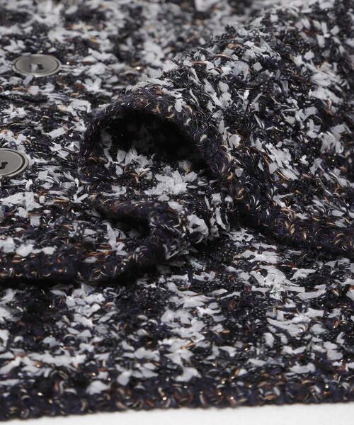 SENSE OF PLACE by URBAN RESEARCH（センスオブプレイスバイアーバンリサーチ）の「『洗濯可』ミックスツイードカーディガン（カーディガン/ボレロ・レディース・ベージュ/ピンク/ブラック・ONE）」の14枚目の写真