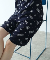 PAR ICI | パイナップルひまわりプリント ハーフパンツ(セットアップ対応)(その他パンツ)
