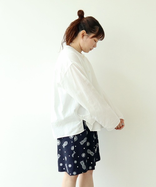 PAR ICI（パーリッシィ）の「パイナップルひまわりプリント ハーフパンツ(セットアップ対応)（その他パンツ・レディース・ネイビー・FREE）」の20枚目の写真