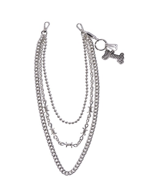 glamb（グラム）の「Triple Layer Wallet Chain / トリプルレイヤーウォレットチェーン（ウォレットチェーン・メンズ・シルバー・FREE）」の10枚目の写真