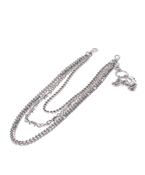 glamb（グラム）の「Triple Layer Wallet Chain / トリプルレイヤーウォレットチェーン（ウォレットチェーン・メンズ・シルバー・FREE）」の12枚目の写真