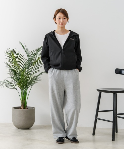 U.S. POLO ASSN.（ユーエスポロアッスン）の「【U.S. POLO ASSN./ユーエスポロアッスン】【もっちり高見え・美脚ストレート】ダンボール スウェットパンツ クッション素材 軽量・タフ（その他パンツ・レディース・ベージュ/杢グレー/チャコールグレー・LARGE/MEDIUM）」の12枚目の写真