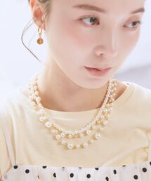 earth music&ecology | 3連パールネックレス(ネックレス)