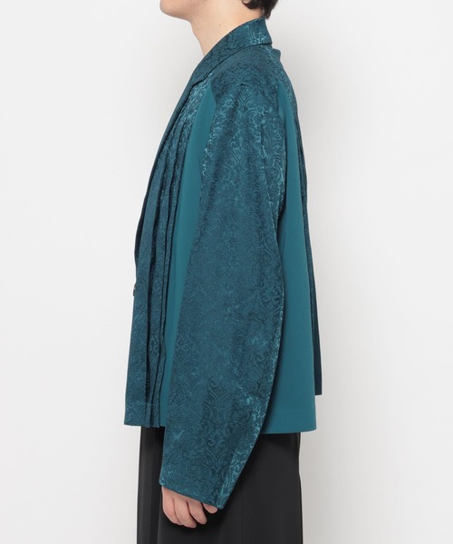 HARE（ハレ）の「ショートプリーツジャケット(HARE)（テーラードジャケット・メンズ・グレー/ブラック/グリーン・FREE）」の14枚目の写真