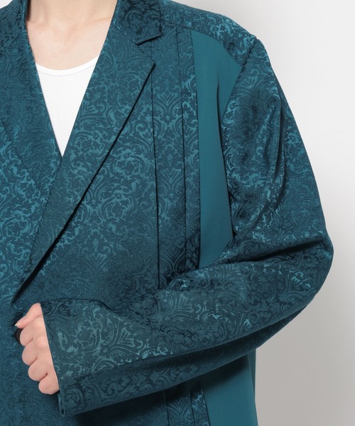 HARE（ハレ）の「ショートプリーツジャケット(HARE)（テーラードジャケット・メンズ・グレー/ブラック/グリーン・FREE）」の18枚目の写真