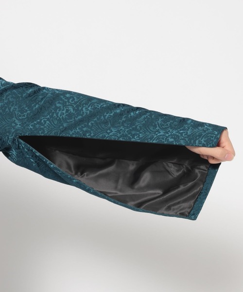 HARE（ハレ）の「ショートプリーツジャケット(HARE)（テーラードジャケット・メンズ・グレー/ブラック/グリーン・FREE）」の9枚目の写真