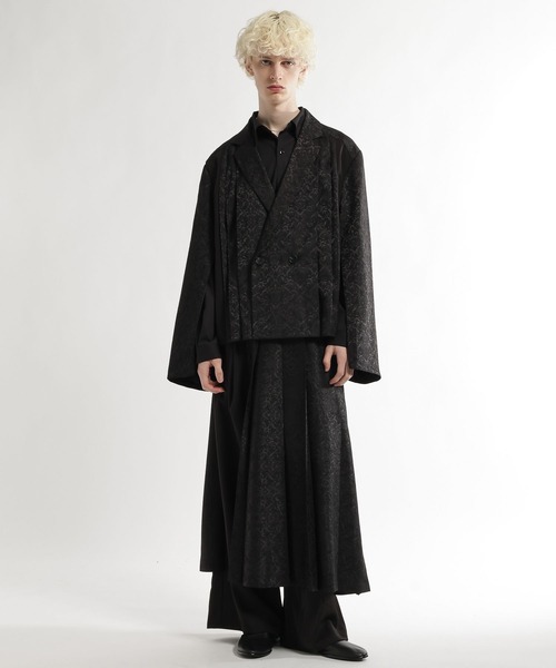 HARE（ハレ）の「ショートプリーツジャケット(HARE)（テーラードジャケット・メンズ・グレー/ブラック/グリーン・FREE）」の6枚目の写真