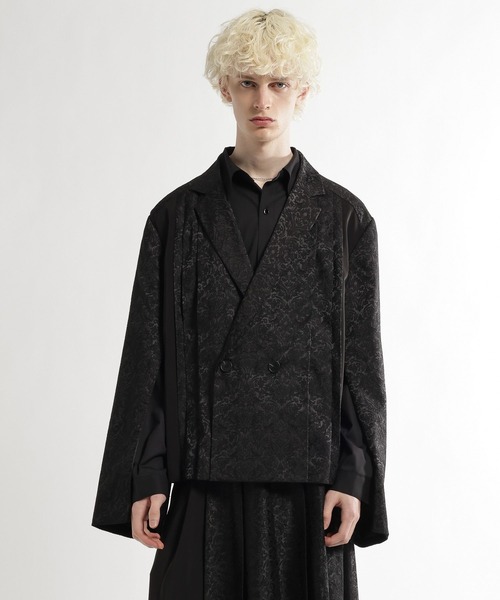 HARE（ハレ）の「ショートプリーツジャケット(HARE)（テーラードジャケット・メンズ・グレー/ブラック/グリーン・FREE）」の19枚目の写真