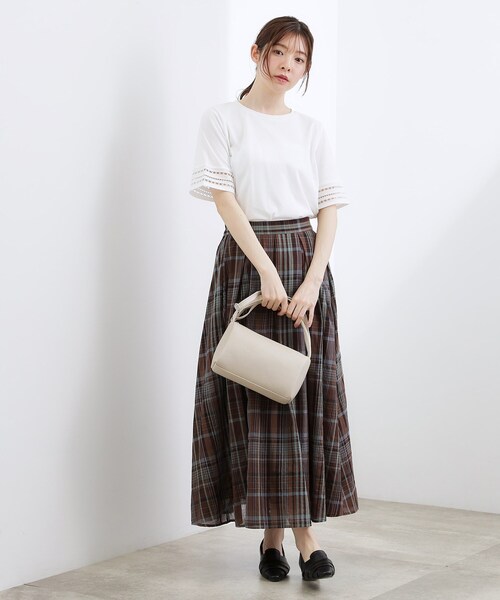 grove(グローブ)の「ダブルハンドルショルダー(ショルダーバッグ・レディース・アイボリー/イエロー系その他/レッド系1/ナチュラル・00)」の8枚目の写真