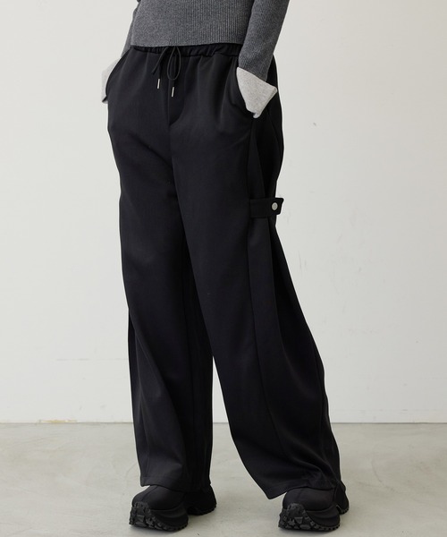 uyu.(ウユ)の「【こなれ見え確定】サイドボタンデザインスウェットパンツ(スウェットパンツ・レディース・グレー/ブラック・FREE)」の22枚目の写真