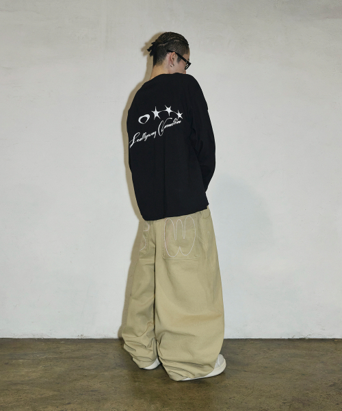 SCALLYWAG（スカリーワグ）の「バックポケットSWステッチコットンパンツ[ベージュ]（その他パンツ・レディース・その他・SMALL/MEDIUM/LARGE/X-LARGE）」の3枚目の写真