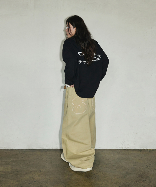 SCALLYWAG（スカリーワグ）の「バックポケットSWステッチコットンパンツ[ベージュ]（その他パンツ・レディース・その他・SMALL/MEDIUM/LARGE/X-LARGE）」の6枚目の写真
