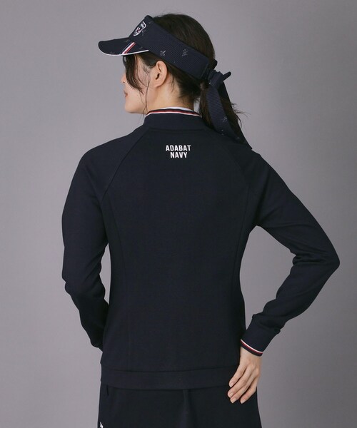 adabat（アダバット）の「【ADABAT NAVY】ポンチトラックジャージ（ブルゾン・レディース・ホワイト/ネイビー・42/40/38）」の7枚目の写真