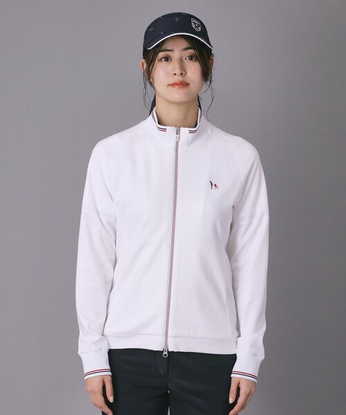 adabat（アダバット）の「【ADABAT NAVY】ポンチトラックジャージ（ブルゾン・レディース・ホワイト/ネイビー・42/40/38）」の11枚目の写真