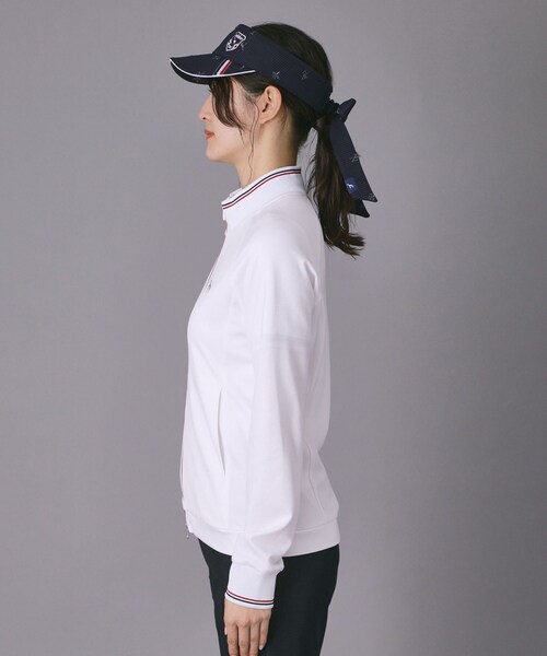 adabat（アダバット）の「【ADABAT NAVY】ポンチトラックジャージ（ブルゾン・レディース・ホワイト/ネイビー・42/40/38）」の12枚目の写真