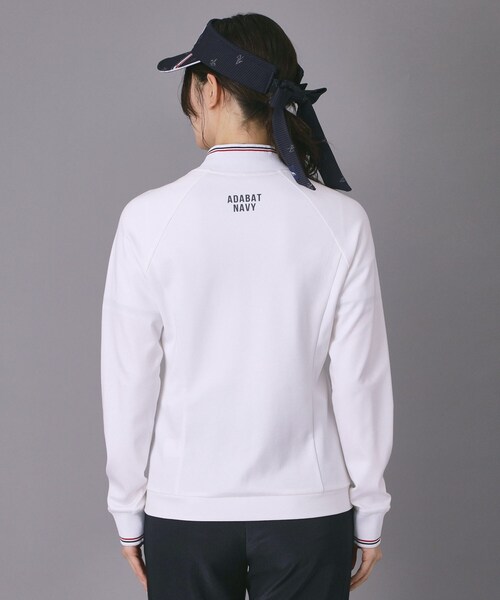 adabat（アダバット）の「【ADABAT NAVY】ポンチトラックジャージ（ブルゾン・レディース・ホワイト/ネイビー・42/40/38）」の13枚目の写真