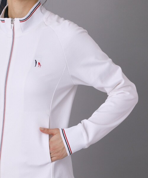 adabat（アダバット）の「【ADABAT NAVY】ポンチトラックジャージ（ブルゾン・レディース・ホワイト/ネイビー・42/40/38）」の16枚目の写真