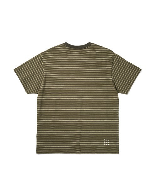 YESEYESEE(イエスアイシー)の「Y.E.S Thin Stripe Tee(Tシャツ/カットソー・メンズ・チャコール/カーキ・XL/L/M/S)」の10枚目の写真