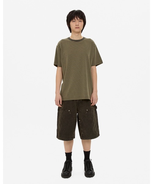 YESEYESEE(イエスアイシー)の「Y.E.S Thin Stripe Tee(Tシャツ/カットソー・メンズ・チャコール/カーキ・XL/L/M/S)」の14枚目の写真