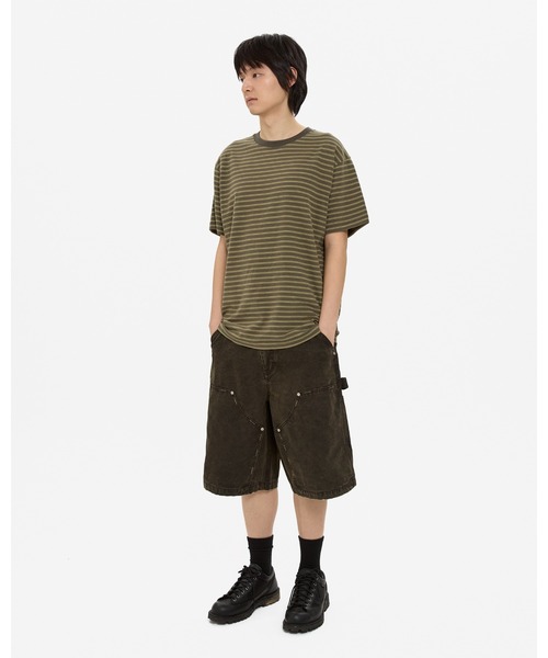 YESEYESEE(イエスアイシー)の「Y.E.S Thin Stripe Tee(Tシャツ/カットソー・メンズ・チャコール/カーキ・XL/L/M/S)」の15枚目の写真
