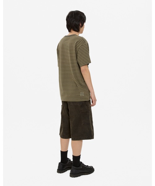 YESEYESEE(イエスアイシー)の「Y.E.S Thin Stripe Tee(Tシャツ/カットソー・メンズ・チャコール/カーキ・XL/L/M/S)」の16枚目の写真