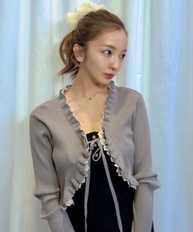 Rosy luce（ロージールーチェ）の「Frill Ribbon Cardigan (フリルリボンカーディガン）（カーディガン/ボレロ）」