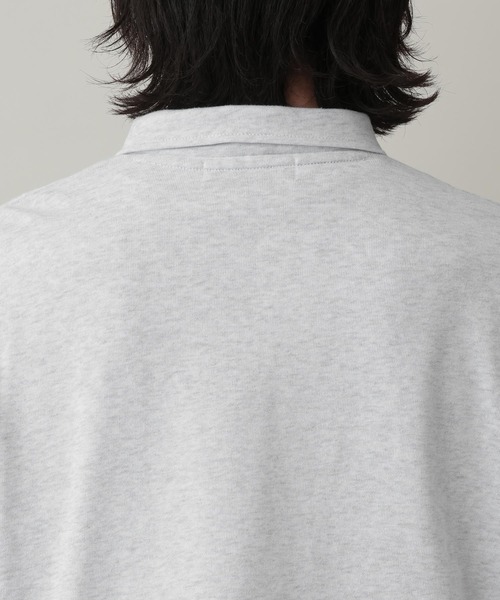 RAGEBLUE(レイジブルー)の「Drawstring Polo Shirt/ドロスト天竺ポロシャツ(Tシャツ/カットソー・メンズ・アッシュグレー/ネイビー・MEDIUM/LARGE)」の15枚目の写真