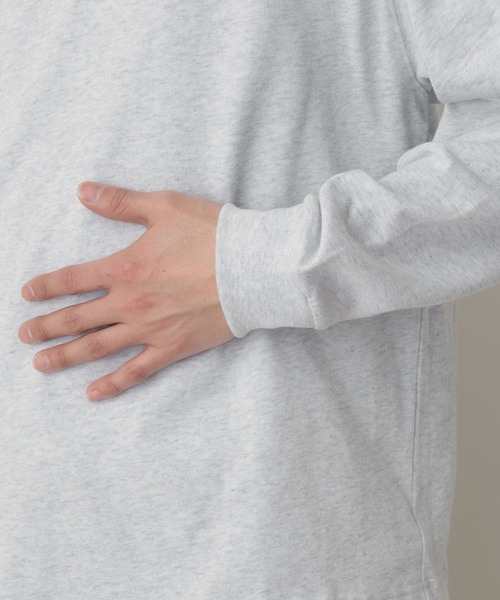 RAGEBLUE(レイジブルー)の「Drawstring Polo Shirt/ドロスト天竺ポロシャツ(Tシャツ/カットソー・メンズ・アッシュグレー/ネイビー・MEDIUM/LARGE)」の7枚目の写真