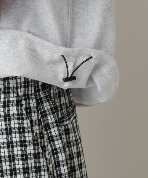 RAGEBLUE(レイジブルー)の「Drawstring Polo Shirt/ドロスト天竺ポロシャツ(Tシャツ/カットソー・メンズ・アッシュグレー/ネイビー・MEDIUM/LARGE)」の8枚目の写真