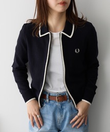 【FRED PERRY】ZIP-THROUGH KNITTED SHIRT K3122/ジップスルーニットカーディガン