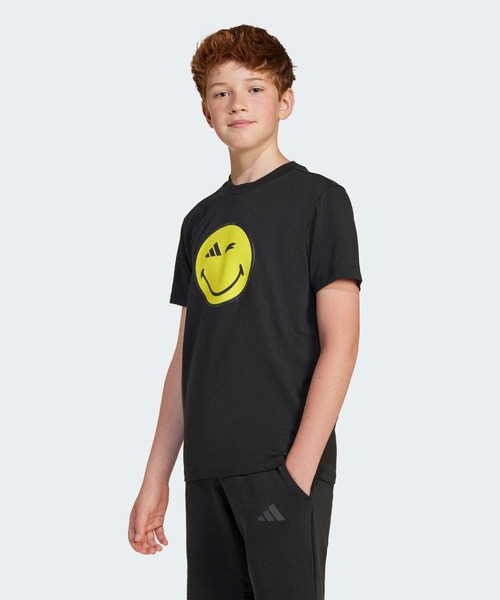 adidas(アディダス)の「adidas × Smileyworld グラフィック 半袖Tシャツ キッズ / アディダス adidas(Tシャツ/カットソー・キッズ・ホワイト/ブラック・130/140/150/160)」の10枚目の写真