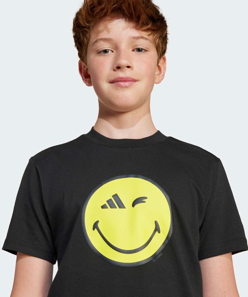 adidas(アディダス)の「adidas × Smileyworld グラフィック 半袖Tシャツ キッズ / アディダス adidas(Tシャツ/カットソー・キッズ・ホワイト/ブラック・130/140/150/160)」の12枚目の写真
