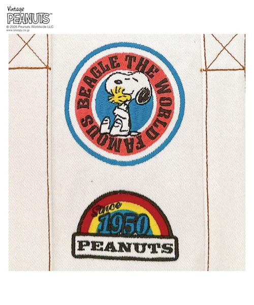 Vintage PEANUTS(ビンテージピーナッツ)の「ルートート / SNOOPY スヌーピー IP.デリ.シシュウ.ピーナッツ-0Y(ショルダーバッグ・レディース・ネイビー/サックスブルー/アイボリー・FREE)」の5枚目の写真