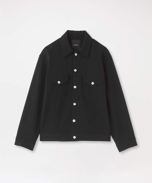 LOVELESS(ラブレス)の「バルキーツイルGジャン(ブルゾン・メンズ・ブラック・L/M/S)」の1枚目の写真