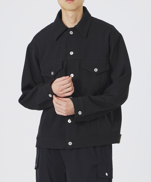 LOVELESS(ラブレス)の「バルキーツイルGジャン(ブルゾン・メンズ・ブラック・L/M/S)」の2枚目の写真