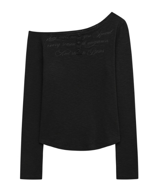 Midnight Move(ミッドナイトムーブ)の「A'GEM/9 × .kom 『MIDNIGHT MOVE/ミッドナイトムーブ』bt sl t/レタリングロングスリーブTシャツ(Tシャツ/カットソー・レディース・ホワイト/ブラック・FREE)」の17枚目の写真