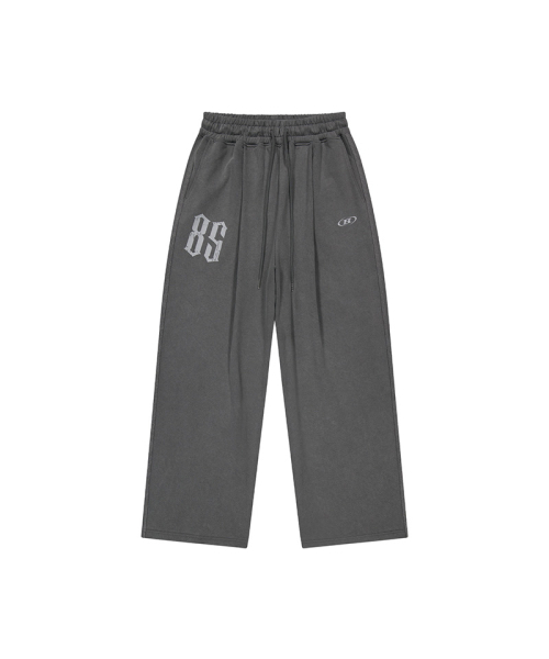 BORN TO WIN（ボーントゥウィン）の「85 PIGMENT ONE TUCK SEMI WIDE FIT PANTS [CHARCOAL]（スウェットパンツ・メンズ・その他・1/2/3）」の2枚目の写真