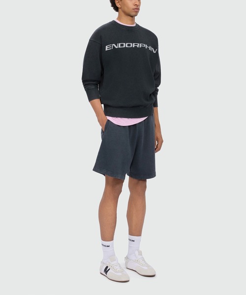 MSGM（エムエスジーエム）の「【NEW】ENDORPHIN マーブルウォッシュ スウェットシャツ（スウェット・メンズ・チャコールグレー・L/M/S）」の4枚目の写真