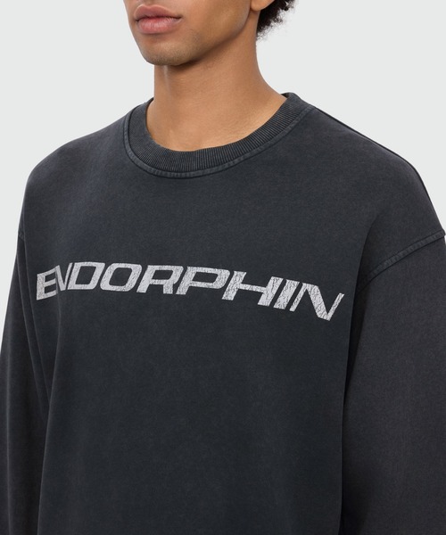 MSGM（エムエスジーエム）の「【NEW】ENDORPHIN マーブルウォッシュ スウェットシャツ（スウェット・メンズ・チャコールグレー・L/M/S）」の5枚目の写真