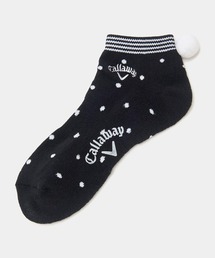 Callaway（キャロウェイ）の「キャロウェイ  ポンポン付きドット柄アンクルソックス（ソックス/靴下）」