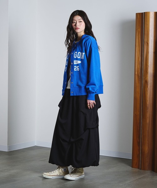 ROSE BUD（ローズバッド）の「TUCK BALLOON SKIRT（スカート・レディース・ブラック/ホワイト・ONE SIZE）」の15枚目の写真
