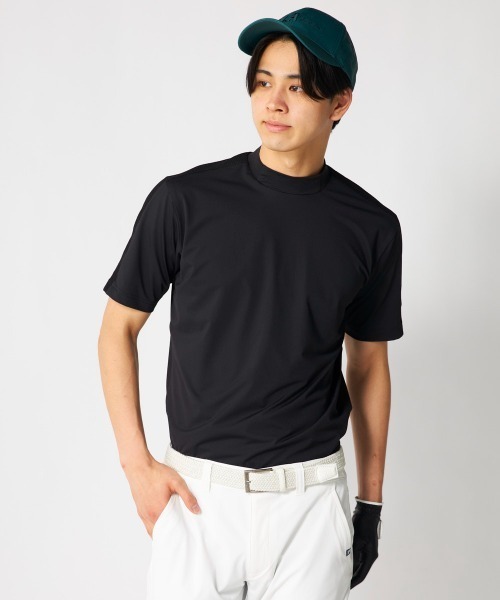FILA GOLF(フィラゴルフ )の「半袖モックネックシャツ(Tシャツ/カットソー・メンズ・グレー/オフホワイト/ブラック・XX-LARGE/LARGE/X-LARGE/MEDIUM)」の1枚目の写真