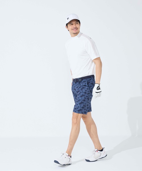 FILA GOLF(フィラゴルフ )の「半袖モックネックシャツ(Tシャツ/カットソー・メンズ・グレー/オフホワイト/ブラック・XX-LARGE/LARGE/X-LARGE/MEDIUM)」の4枚目の写真