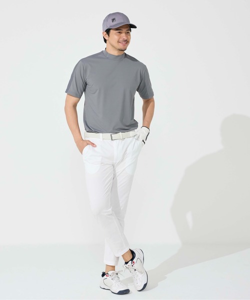 FILA GOLF(フィラゴルフ )の「半袖モックネックシャツ(Tシャツ/カットソー・メンズ・グレー/オフホワイト/ブラック・XX-LARGE/LARGE/X-LARGE/MEDIUM)」の10枚目の写真