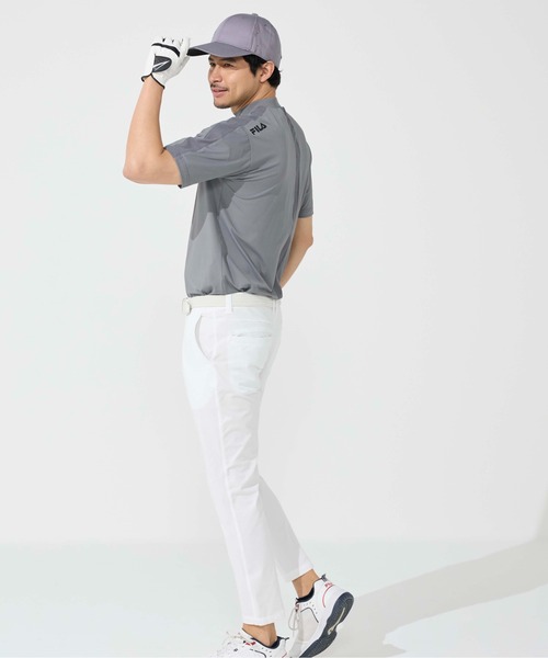 FILA GOLF(フィラゴルフ )の「半袖モックネックシャツ(Tシャツ/カットソー・メンズ・グレー/オフホワイト/ブラック・XX-LARGE/LARGE/X-LARGE/MEDIUM)」の12枚目の写真