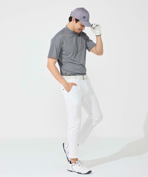 FILA GOLF(フィラゴルフ )の「半袖モックネックシャツ(Tシャツ/カットソー・メンズ・グレー/オフホワイト/ブラック・XX-LARGE/LARGE/X-LARGE/MEDIUM)」の13枚目の写真