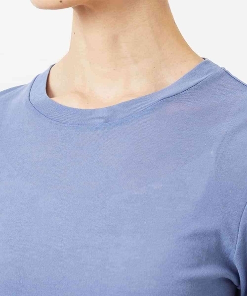 MICHEL KLEIN(ミッシェル・クラン)の「シアークルーネック プルオーバー(Tシャツ/カットソー・レディース・ブルー/アイボリー/クリーム・38)」の7枚目の写真